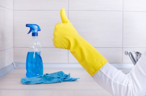 Local cleaning team preparing a Bromley property after building work